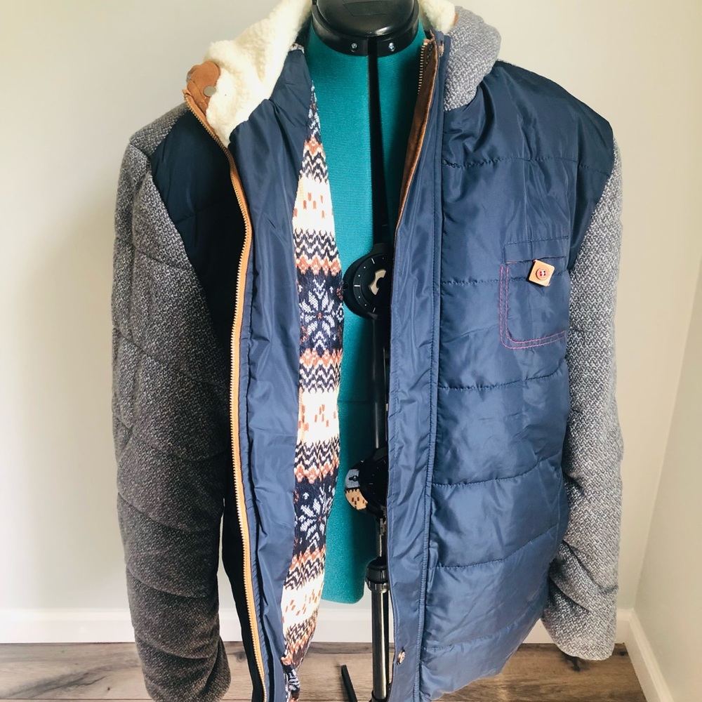 Mens Fleece lined Sherpa Jacket
